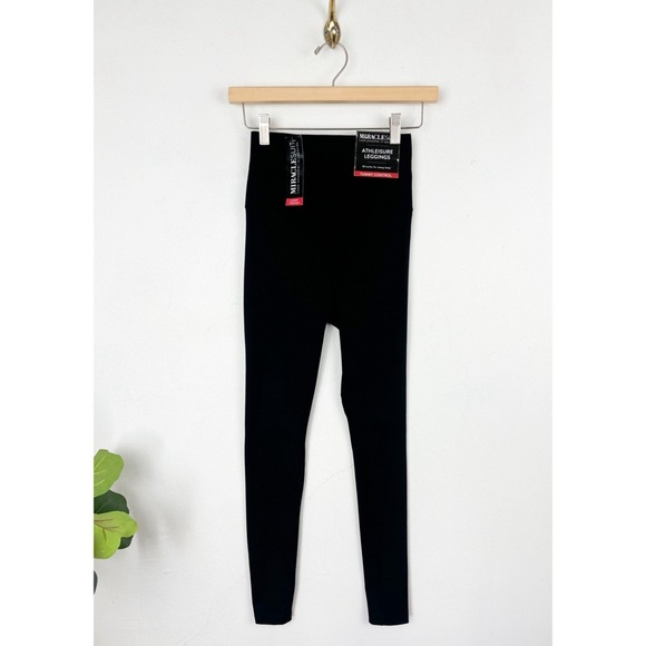NWT Miraclesuit Black Tummy Control Athleisure Leggings Sz S - Picture 3 of 10